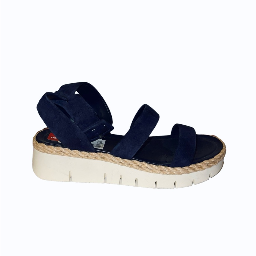 Franco Sarto Navy Blue Platform Sandals